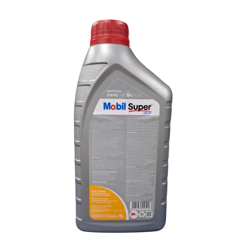 Óleo de Motor Mobil Super 5w-40 API SN Plus 100% Sintético